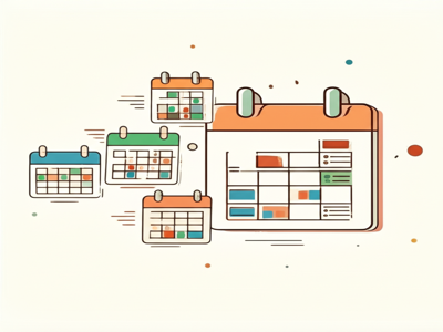 Multiple calendars merged into one unified view